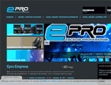 Tablet Screenshot of escenaprofesional.com